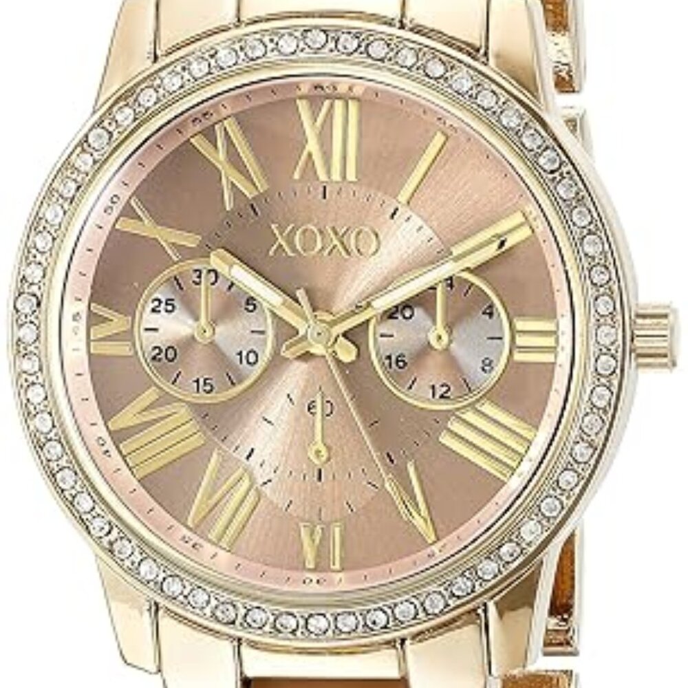 Accutime XOXO Womens Analog Watch with Gold-Tone Case. Model XO5873